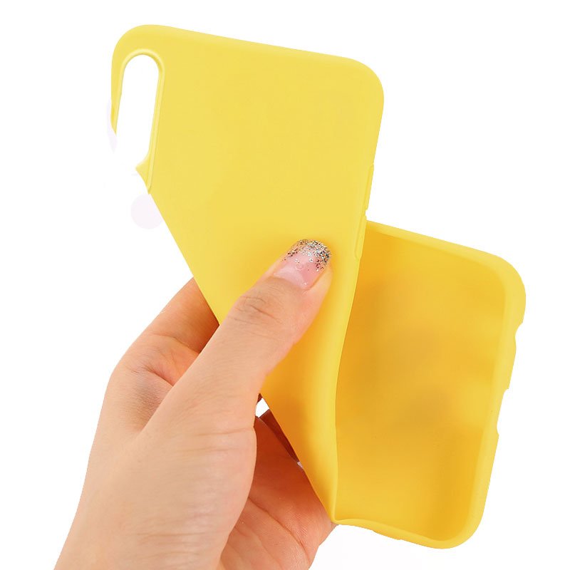 Capa Silicone para Huawei P30 (Amarelo)