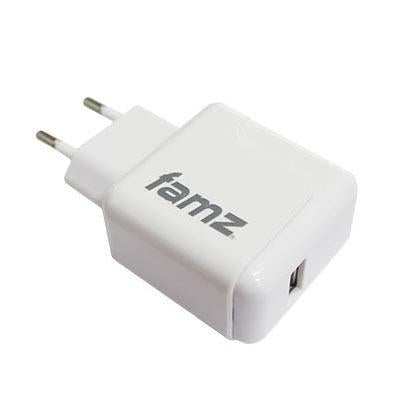 Carregador de Parede Saída USB 2.000Mah Válido para Carregar Tablets - Branco