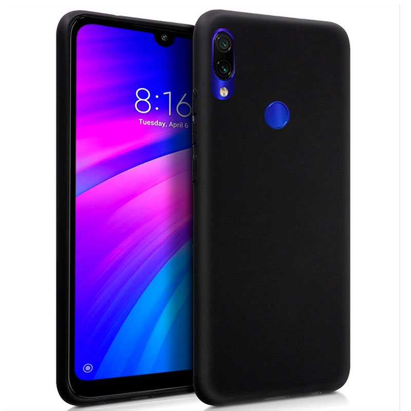 Capa Silicone para Xiaomi Redmi 7 (Preto)