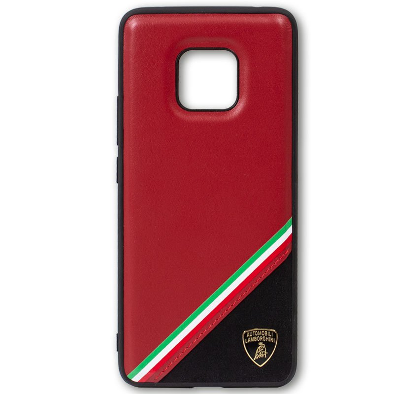 Capa Huawei Mate 20 Pro Lamborghini Couro Vermelho