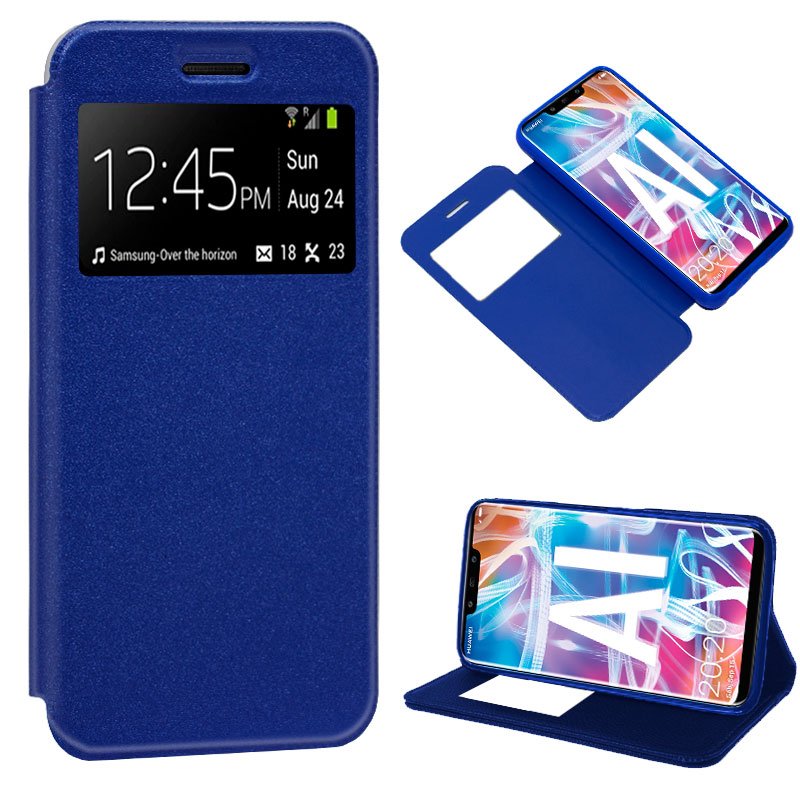 Capa Flip Huawei Mate 20 Lite Azul Claro