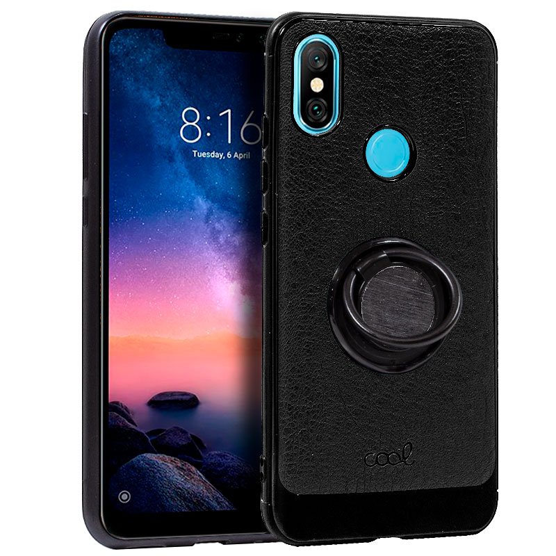 Capa Xiaomi Redmi Note 6 Pro Leather Preto