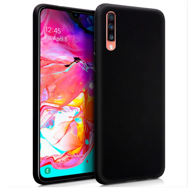 Capa Silicone Samsung A705 Galaxy A70 (Preto)