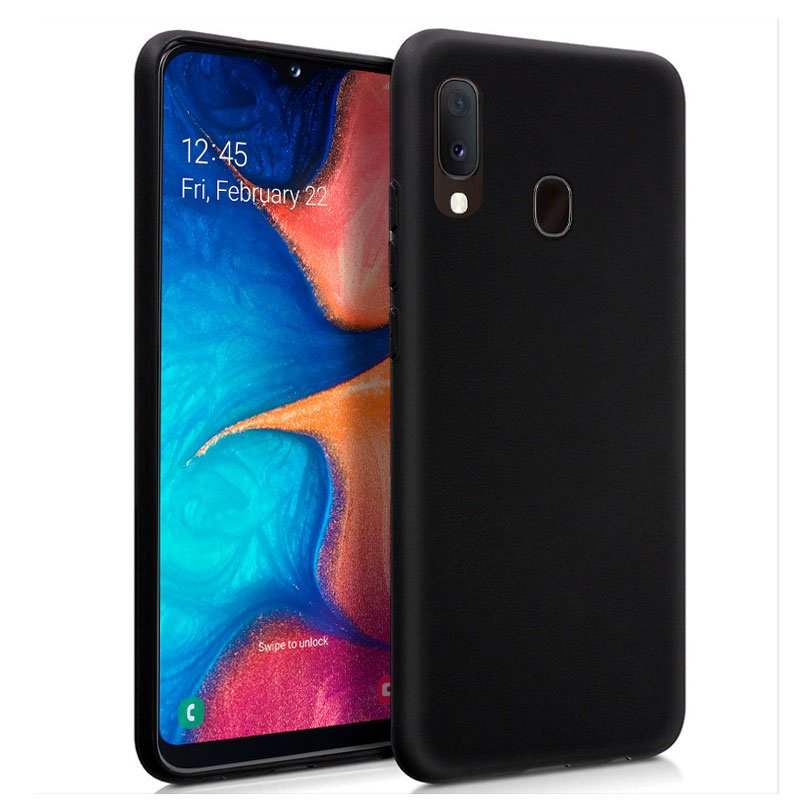Capa Silicone Samsung A202 Galaxy A20e (Preto)