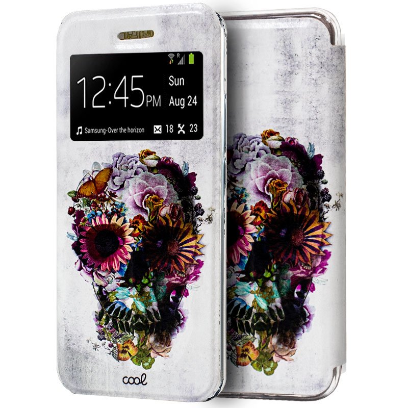 Capa Flip Cover Huawei P30 Desing Caveira