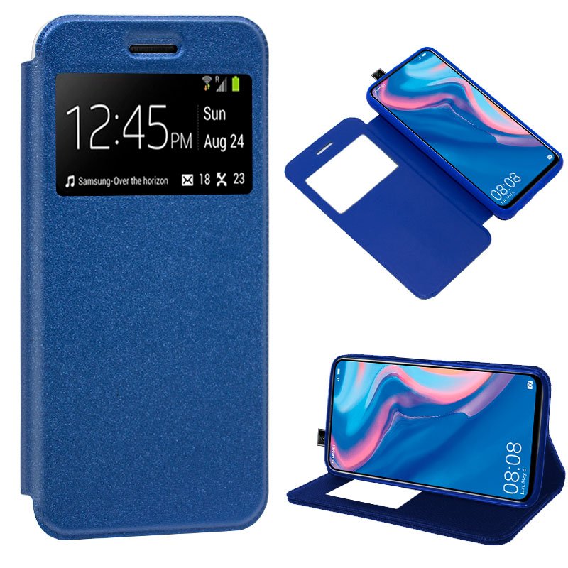 Capa Flip Huawei P Smart Z / Honor 9X Plain Blue