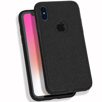 Capa Silicone Gel iPhone X / XS Brilho Preto