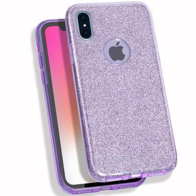 Capa Silicone Gel iPhone X / XS Brilho Roxo