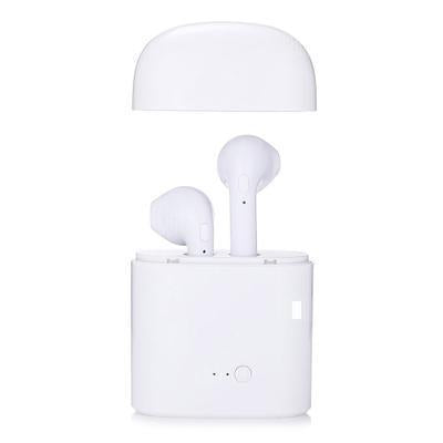 Auriculares Intrauditivos I7 Bluetooth Estéreo com Estojo de Carga Branco