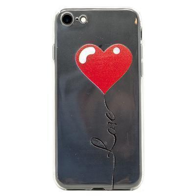 Capa Silicone Gel iPhone SE (2020) / iPhone 7 / iPhone 8 Coração