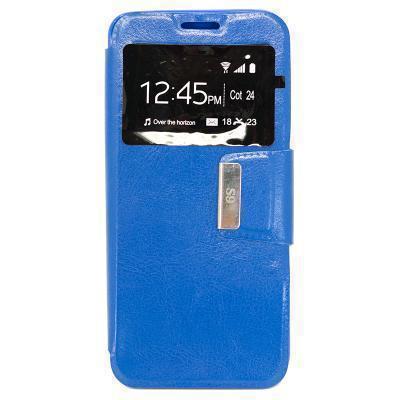 Capa de Pele Samsung Galaxy S9 G960 com Janela S-View Azul
