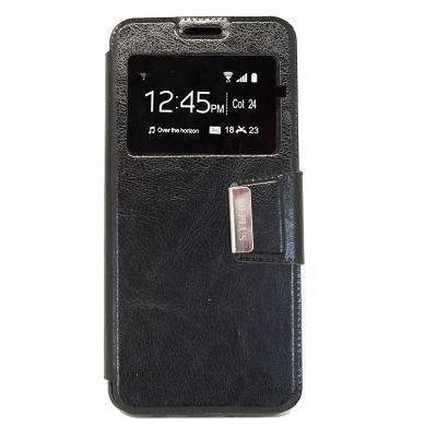 Capa de Pele Samsung Galaxy S9+ G965 com Janela S-View Preto