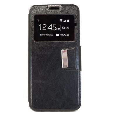 Capa de Pele Huawei P20 Pro Livro com Janela S-View Preto