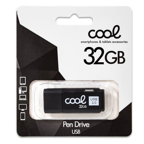 Pen Drive USB x32 GB 3.0 COOL Cover Preto