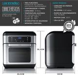 Arendo Multifuncional Air Fryer / Mini Forno / Desidratador 11L 1500W (OUTLET NOVA*)