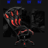 Cadeira Gaming com Coluna Bluetooth e Massagem Vermelho