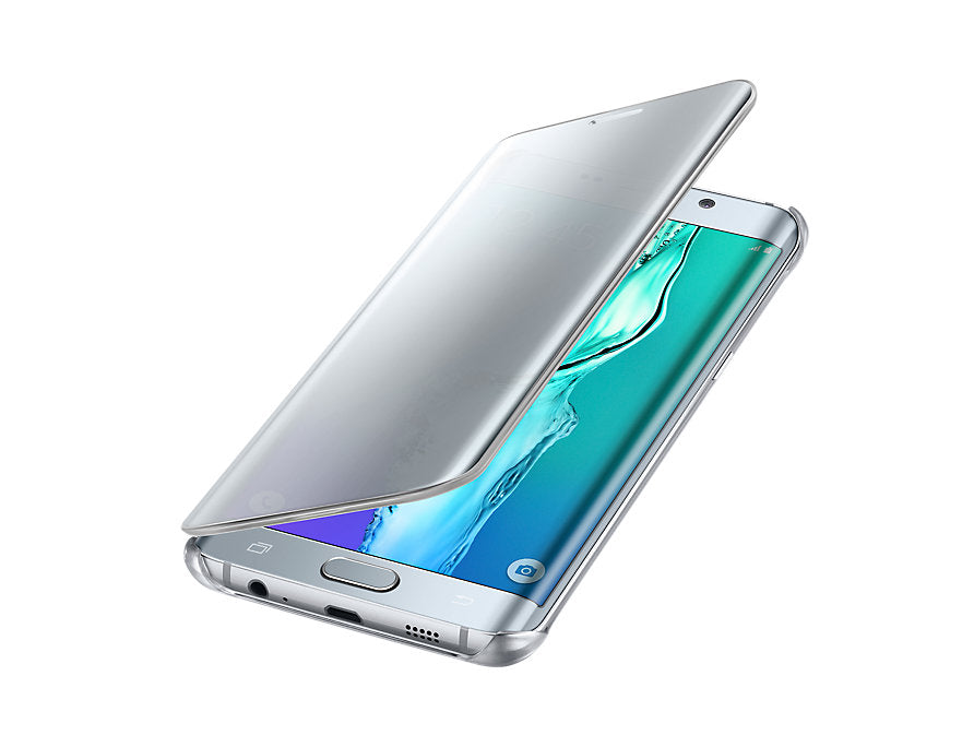 Samsung Capa Clear View para Galaxy S6 Edge (Prateado)