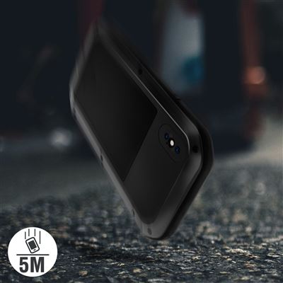 Love Mei Capa Hermética Apple iphone Xs Max Standard Militar Vidro Temperado