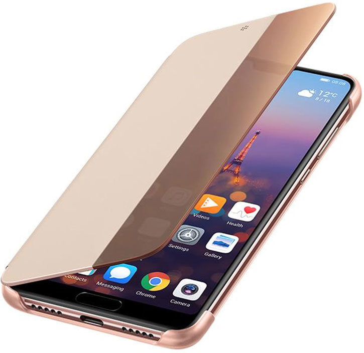 Capa Original para Huawei P20 Smart View Flip Cover Pink