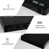 Splitter Multiplicador HDMI 1 x 8  1 Entrada com 8 Saídas 4K x 2K 3D