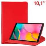 Capa Samsung Galaxy Tab A (2019) T510 / T515 Couro Vermelho Vermelho 10,1 "
