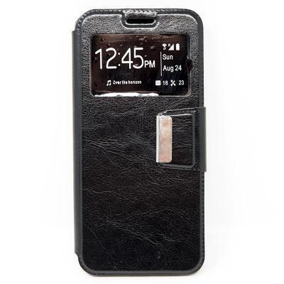 Capa de Pele Samsung Galaxy A6 Livro com Janela S-View Preto