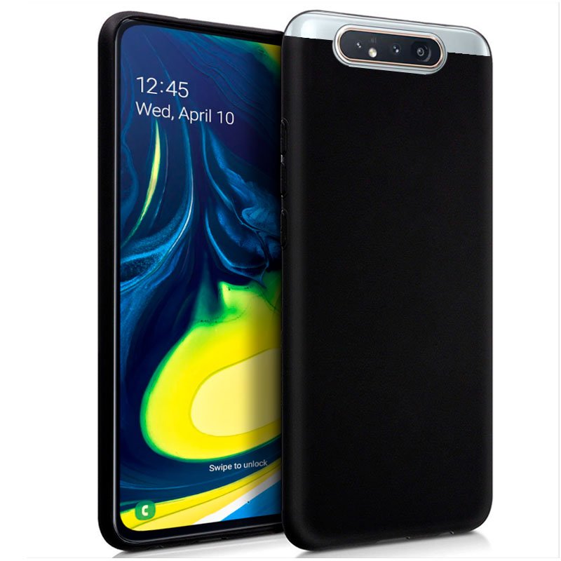 Capa Silicone Samsung A805 Galaxy A80 (Preto)