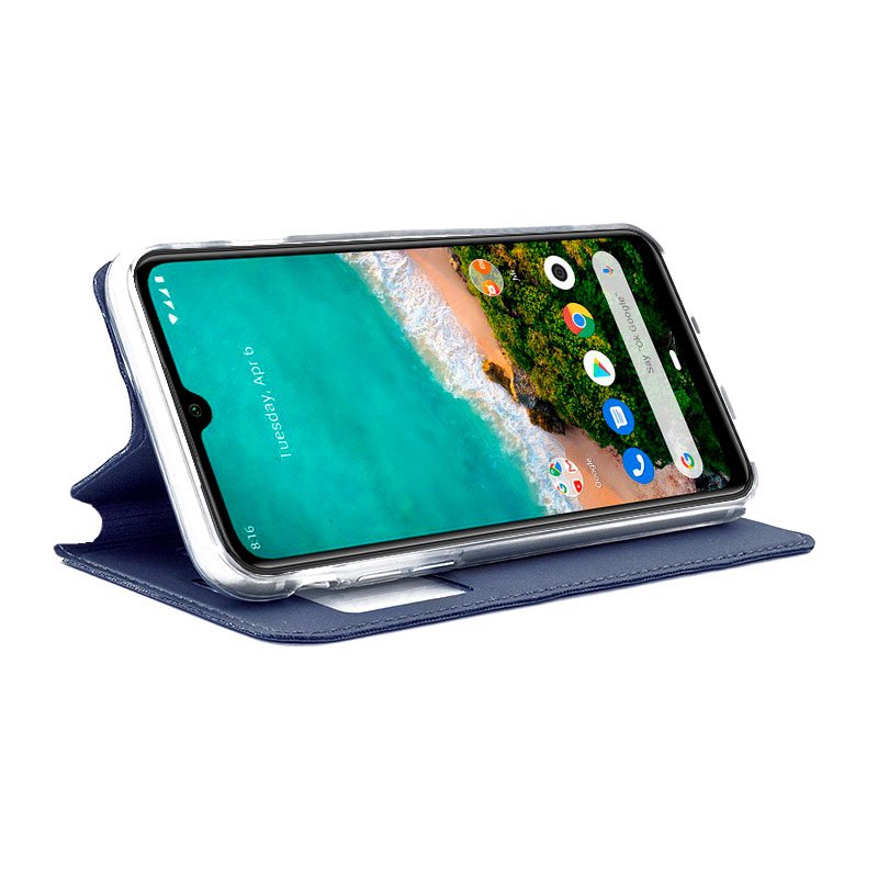 Capa Flip Xiaomi Mi A3 Azul Claro