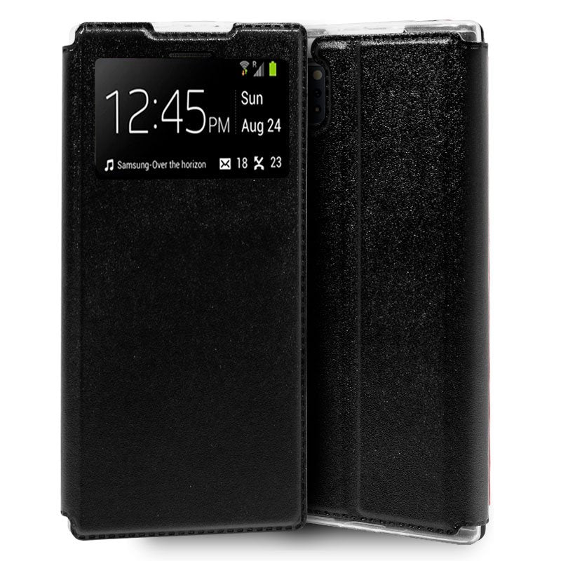 Capa Flip Samsung N975 Galaxy Note 10 Plus Preta Lisa