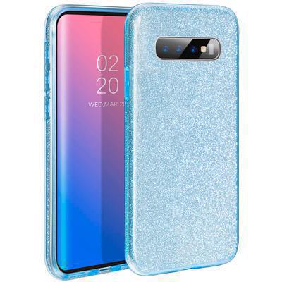 Capa Silicone Gel Samsung Galaxy S10+ Brilho Azul
