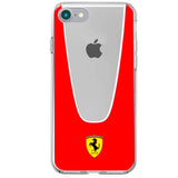 Capa IPhone 7/8 / SE (2020) Ferrari Linha Vermelha Transparente