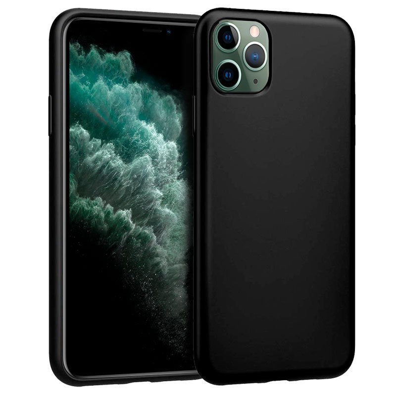 Capa silicone para iPhone 11 Pro Max (preto)