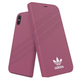 Capa Flip Cover iPhone X / iPhone XS Adidas Pink