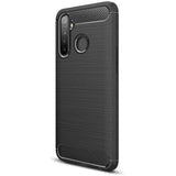 Capa Silicone Realme 5 Pro Fibra de Carbono Preto
