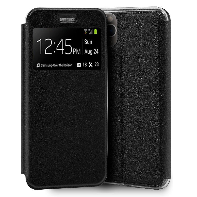 Capa Flip para iPhone 11 Pro, Preto Simples