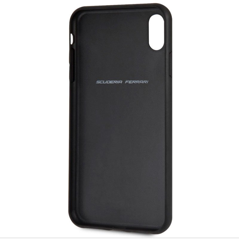 Capa para iPhone XS Max Ferrari Ferrari Couro Vermelho