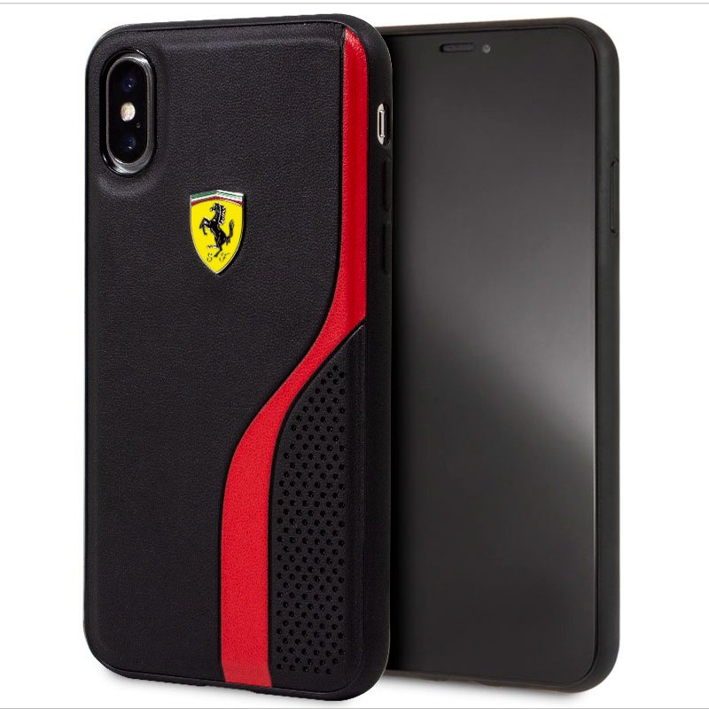 Capa para iPhone X / iPhone XS Ferrari Bicolor