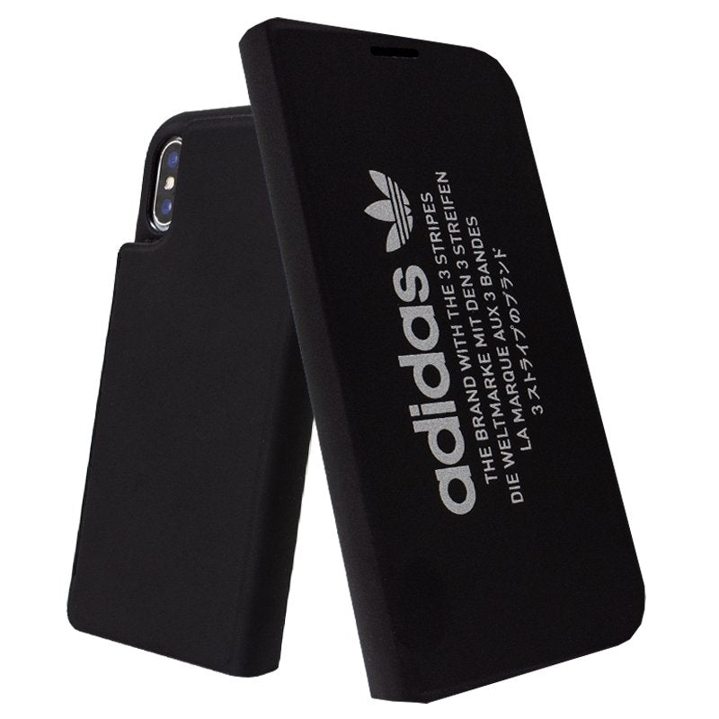 Capa Flip Cover iPhone X / iPhone XS Adidas 2 in 1 Black