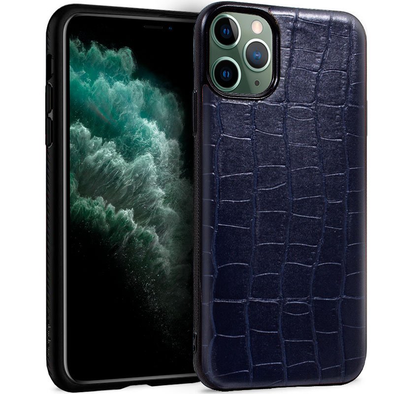 Capa Couro marinho para iPhone 11 Pro Max Crocodile