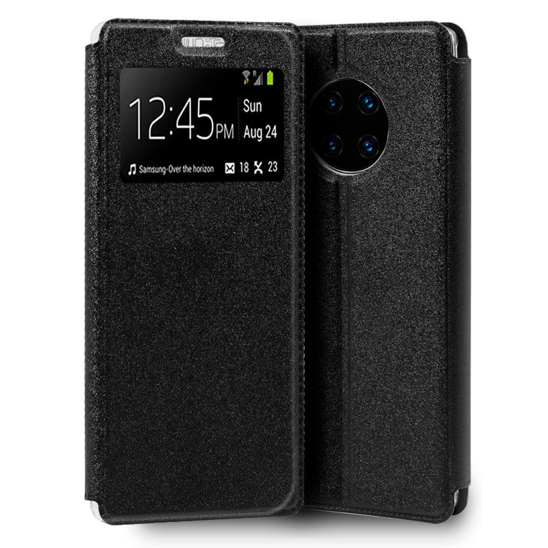 Capa Flip Huawei Mate 30 Pro Plain Black