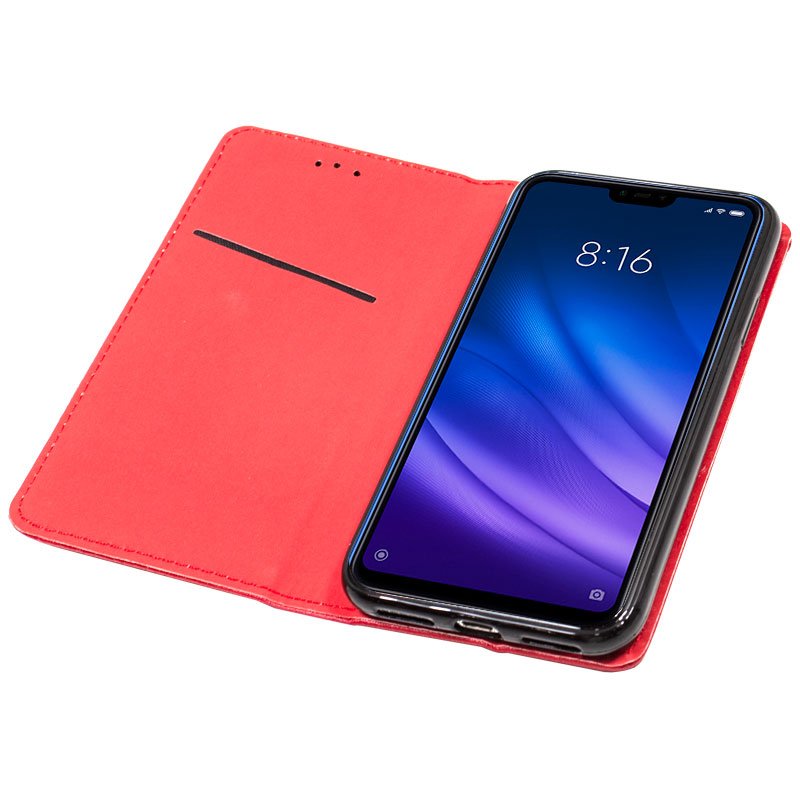 Capa Flip Xiaomi Mi 8 Lite Plain Red