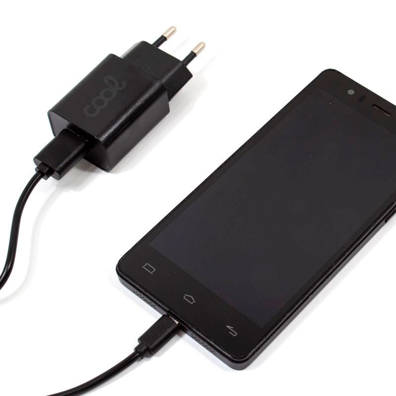 Carregador de Parede Micro-USB Universal 2.1 A Kit 2 em 1 preto