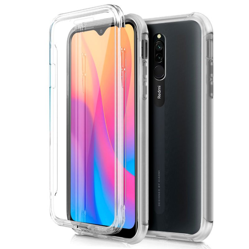 Capa silicone 360 Xiaomi Redmi 8 / 8A (Frente e verso transparentes)