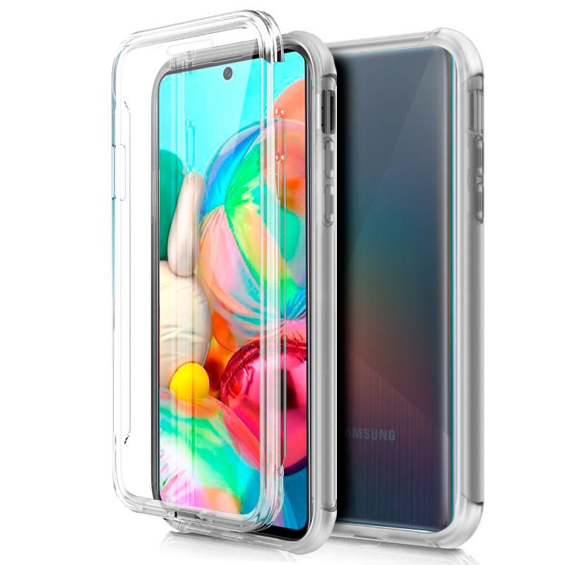 Capa silicone 3D Samsung A715 Galaxy A71 (Frente e verso transparentes)