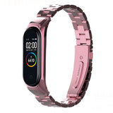 Bracelete Pulseira Xiaomi Mi Band 4/3 Aço Rosa