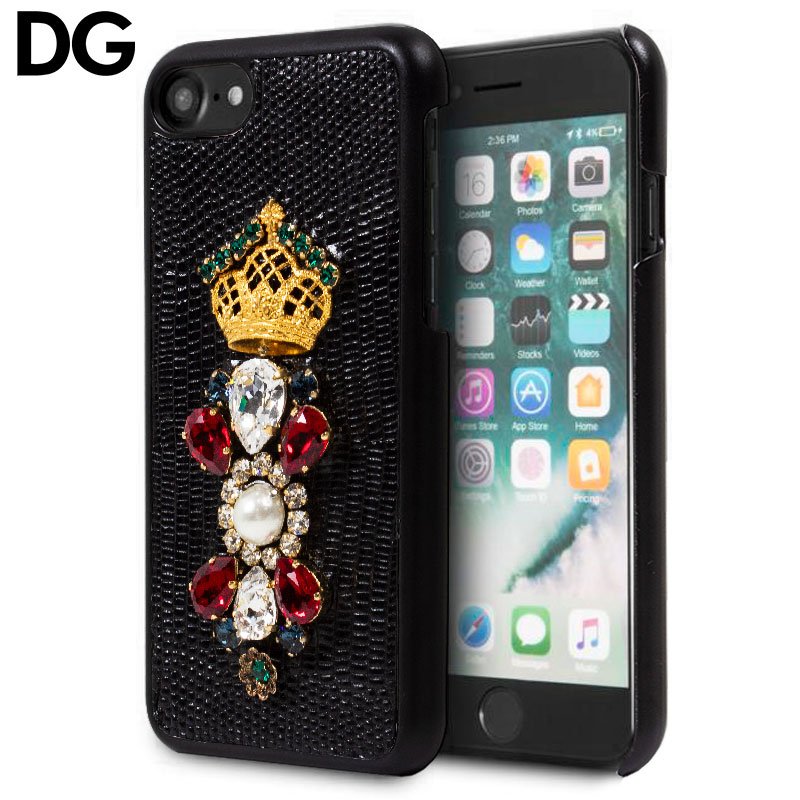 Capa para iPhone 7/8 / SE (2020) Dolce Gabbana Pearl Black