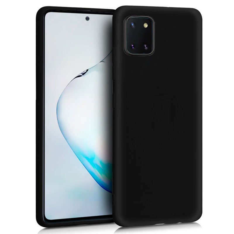 Capa Silicone Samsung N770 Galaxy Note 10 Lite (Preto)