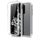 Capa silicone 3D para Samsung G988 Galaxy S20 Ultra 5G (frente e verso transparentes)