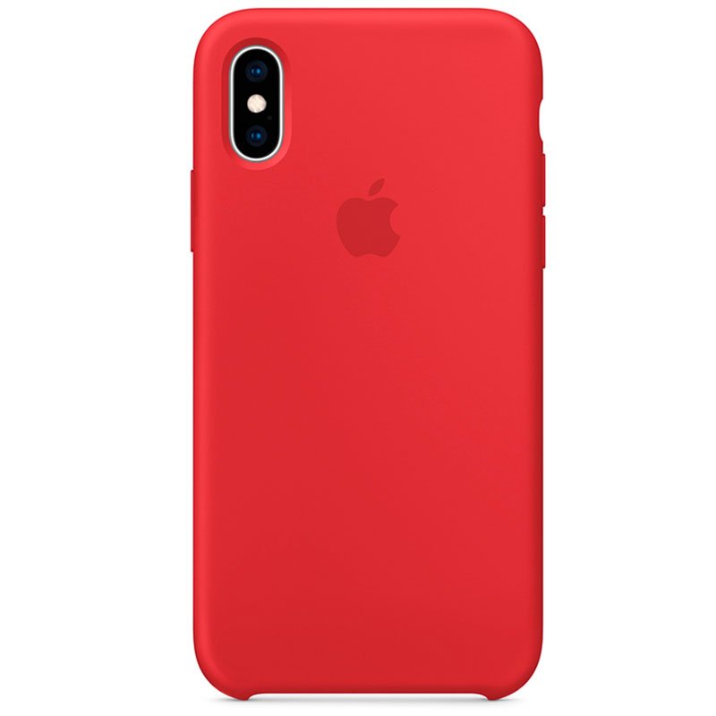 Capa silicone original para iPhone X / iPhone XS VERMELHA