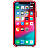 Capa silicone original para iPhone X / iPhone XS VERMELHA